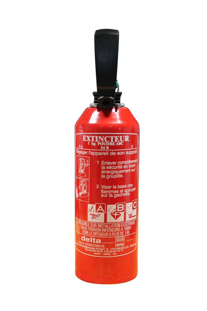 Extincteur poudre 1kg pour voiture, sécurité incendie véhicule