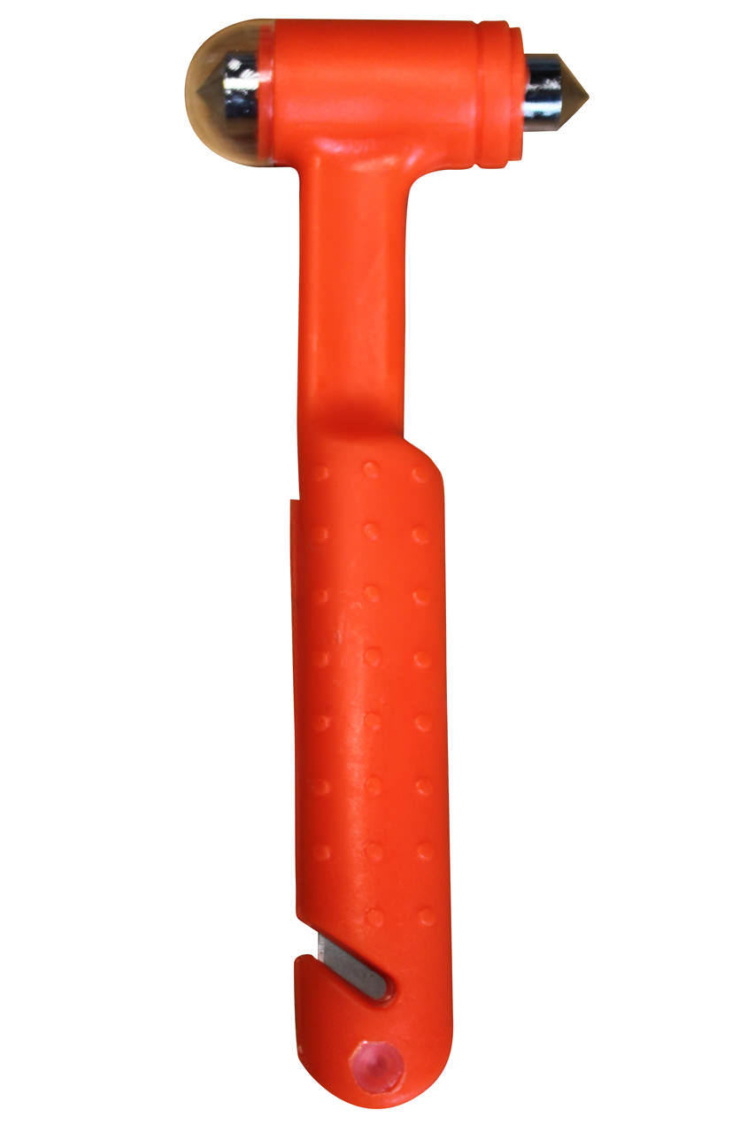 Brise-vitre Safe Hammer, outil d'évacuation d'urgence, brise-vitre  Safehammer 2 en 1 et coupe-ceinture de sécurité (red) : : Mode