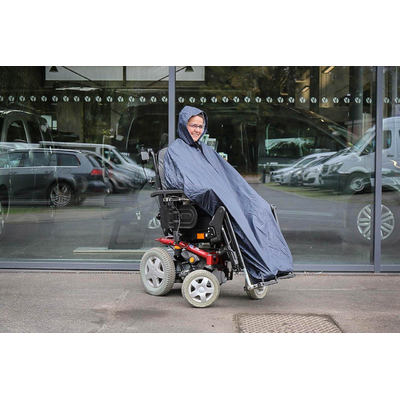 Poncho imperméable éco élastiqué pour fauteuil roulant
