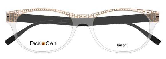 Clips Face Cie CIE 128 GS Gold Rose Clips Zenka Face