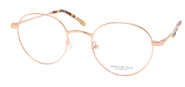 Lunette de vue WHISTLER HILLS - RETHEL 03 - OR ROSE ECAILLE BLEU JAUNE