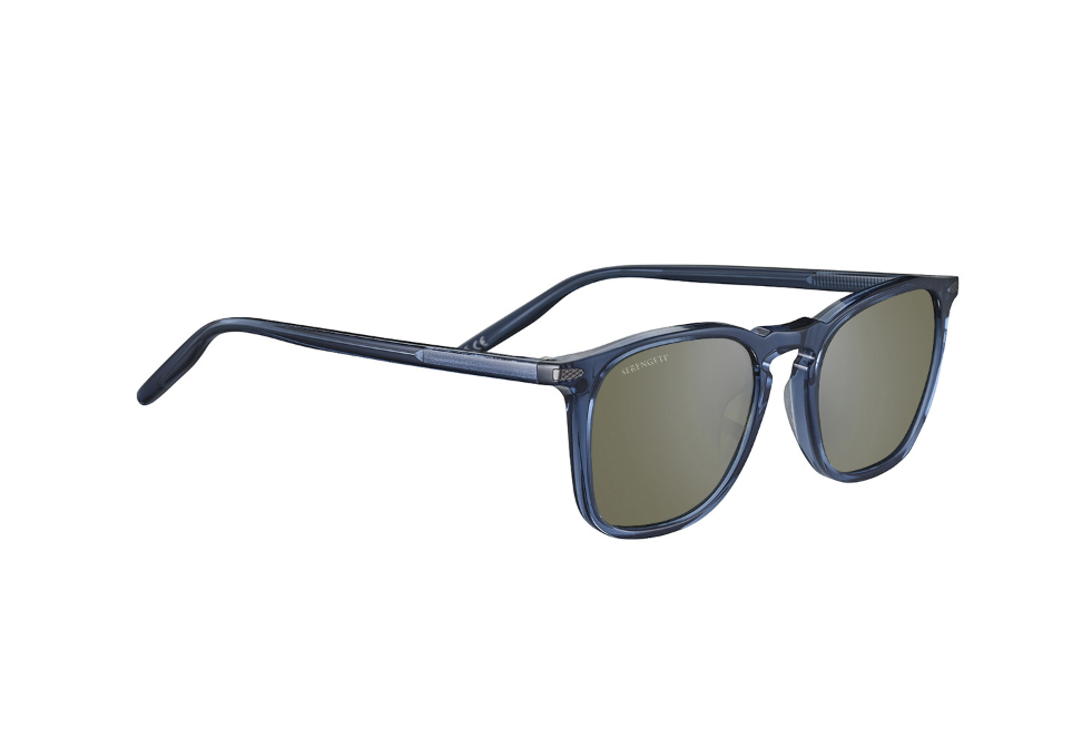 Lunettes de soleil SERENGETI SS021002 Shiny Dark Blue Mineral Polarized 555nm Cat 3 to 3