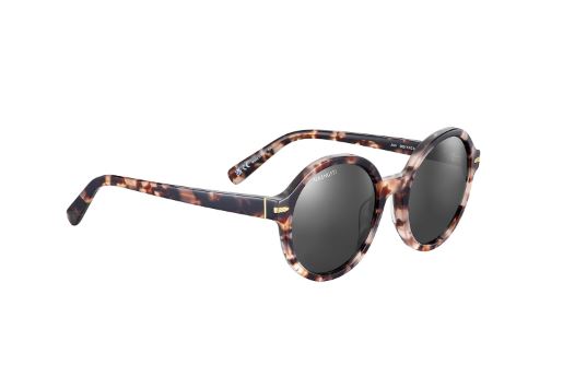 Lunette de soleil Serengeti JOAN SS577002 Shiny Confidential Havana Mineral Polarized Smoke Cat 2 to 3