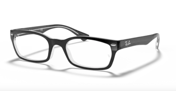 Lunette de vue RayBan 0RX5150 2034 - Noir sur transparent