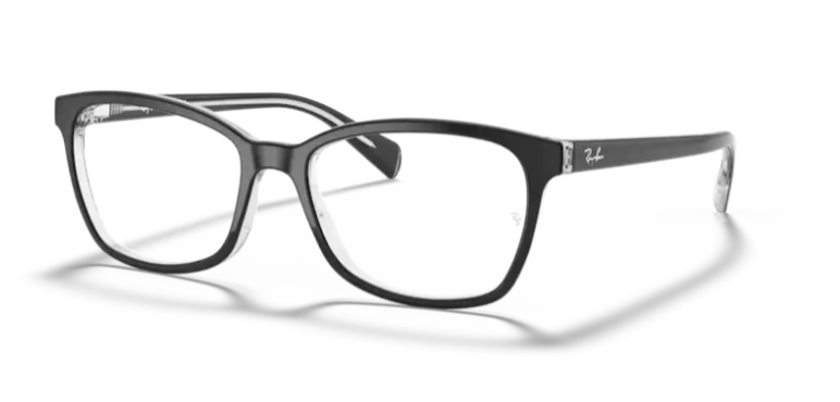 Lunette de vue RayBan 0RX5362 2034 - Noir sur transparent