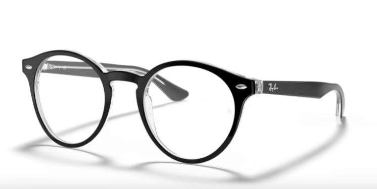 Lunette de vue RayBan 0RX5376 2034 - Noir sur transparent
