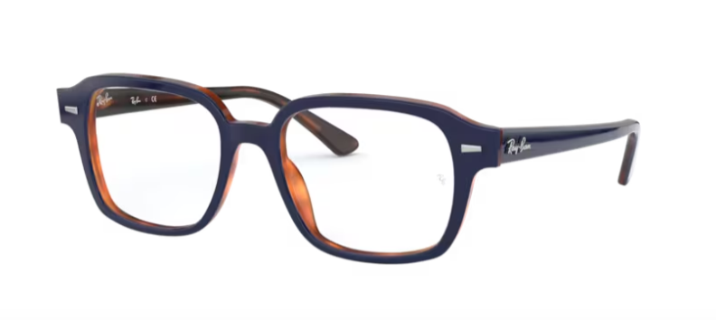 Lunette de vue RayBan 0RX5382 5910 - Bleu sur orange