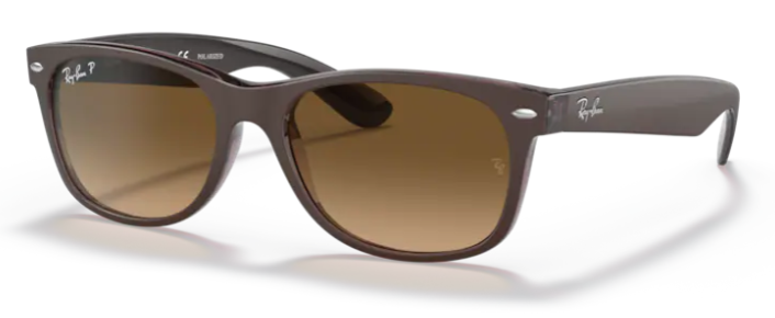 Lunette de soleil - Ray Ban - RB2132 - 6608M2 - transparent marron - polarisé