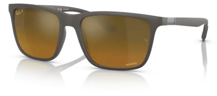 Lunette de soleil - Ray Ban - RB4385 - 6124A3 - Marron