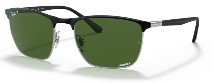 Lunette de soleil - Ray Ban - RB3686 - 9144P1 - Noir sur argent
