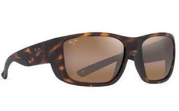 Lunette de soleil - Maui Jim - Amberjack - H896-10 - Tortue mate avec caoutchouc noir