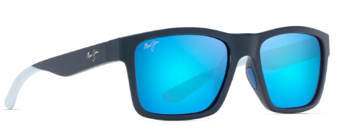 Lunette de soleil - Maui Jim - The Flats - B897-03 - Bleu marine avec bleu clair