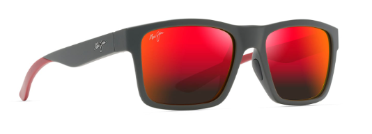 Lunette de soleil - Maui Jim - The flats - RM897-04 - Gris foncé avec rubrique