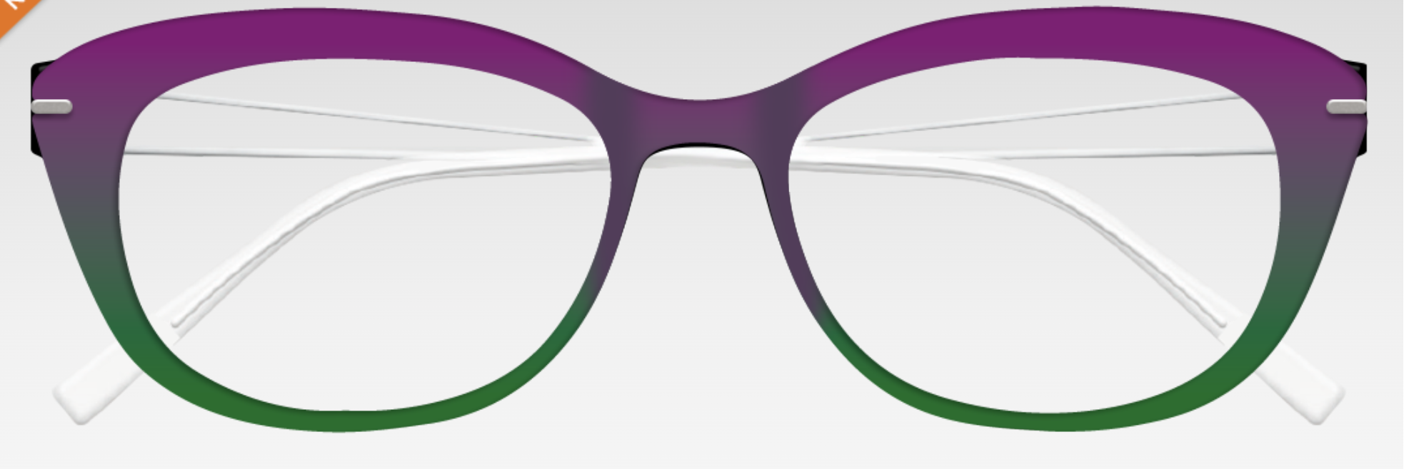 Clip Face & Cie 1 - Clip CIE1122 D1VVE - DEGRADE 1 VIOLET VERT