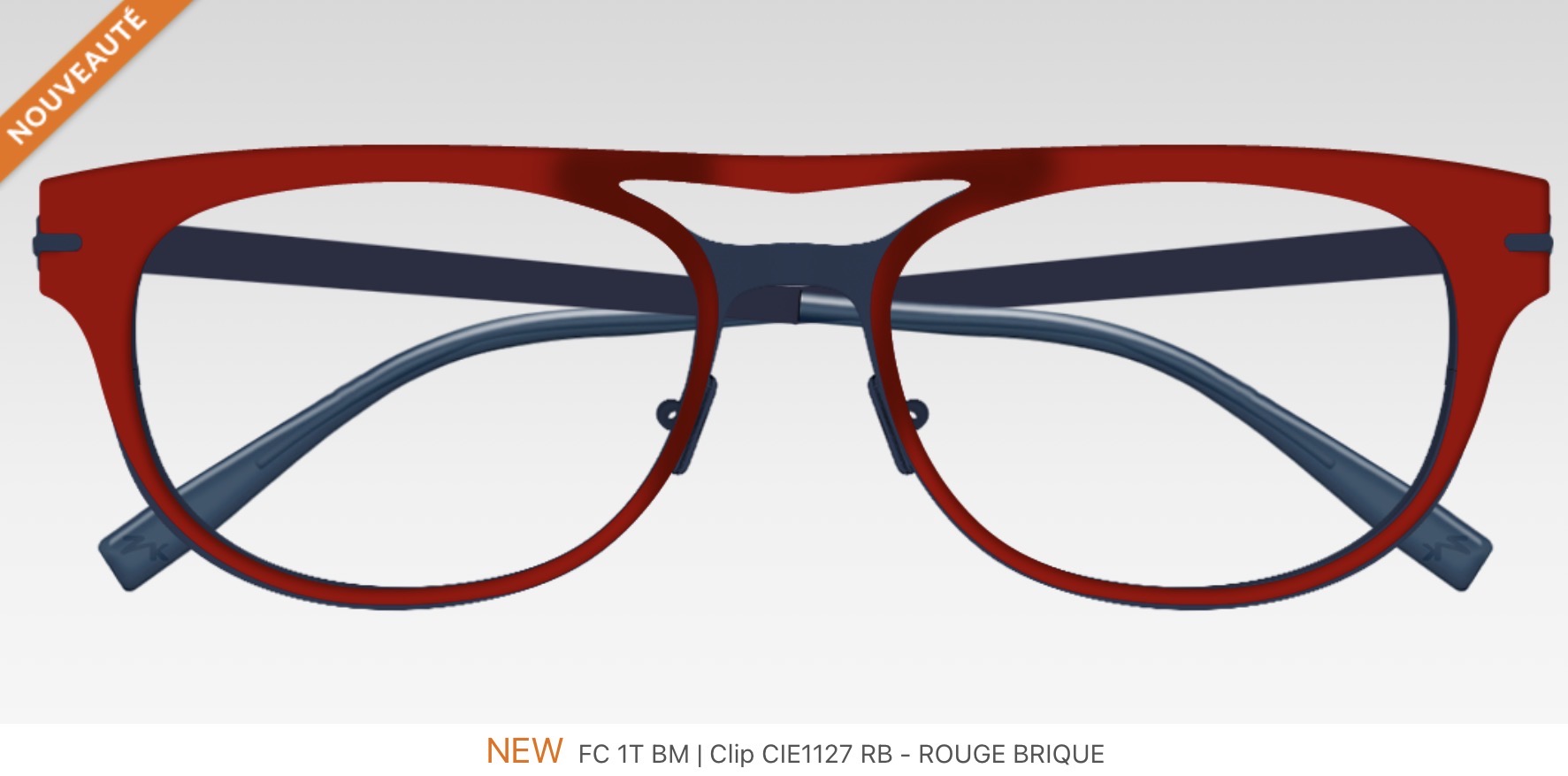 Clip CIE1127 RB - ROUGE BRIQUE