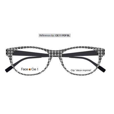 Avis et commentaires de Clip Face Cie 1 CIE11 POP BL Clips Zenka Face Cie Clips pour Face Cie 1 FC 1 Zenka Acheter Lunettes