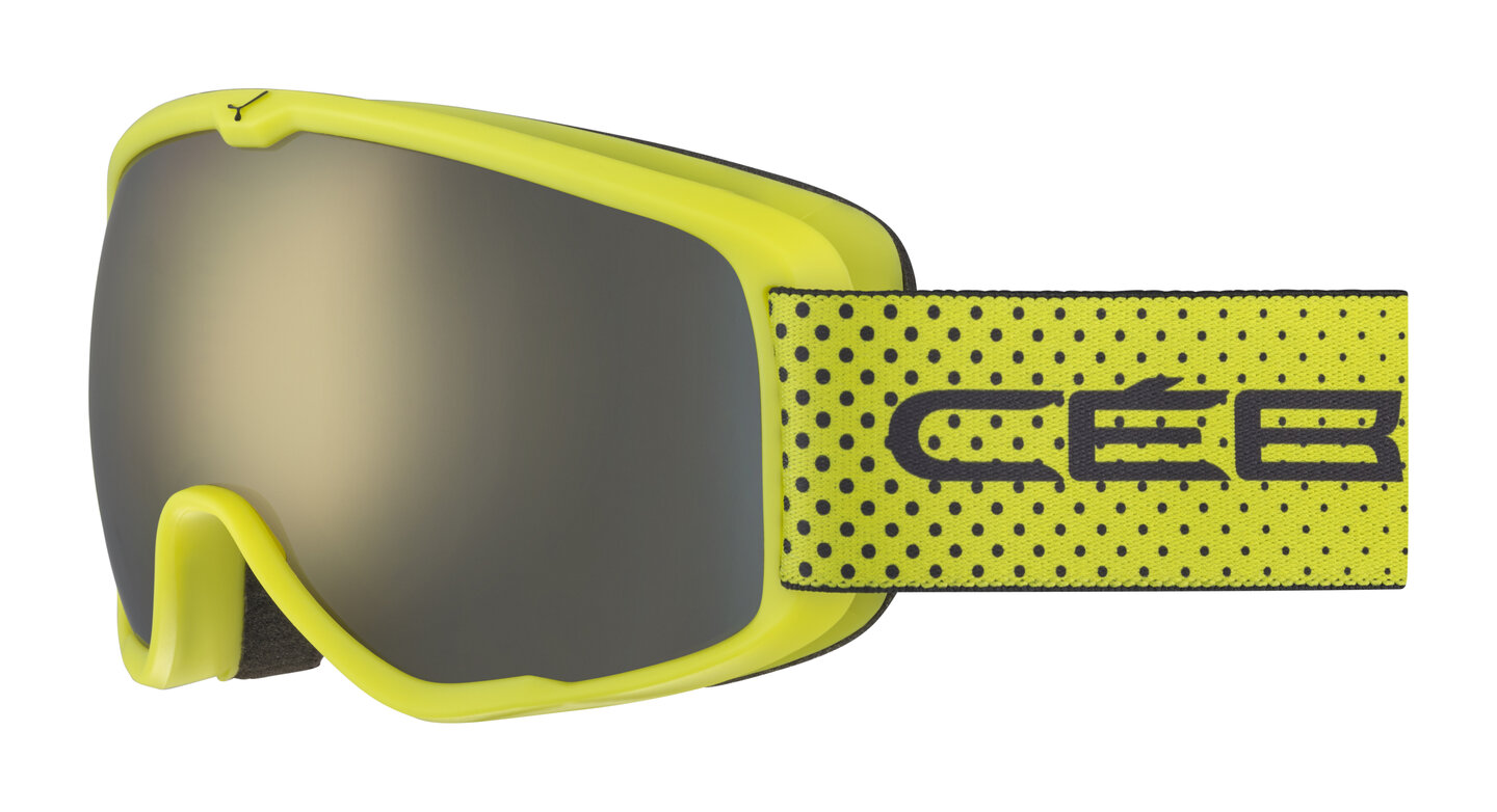 Masque De Ski Vintage Cébé Stop Fog 01 - Anti-buée - Monture Blanche - Unisexe Adulte