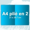 Dépliant A4 plié en 2