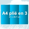 Dépliant A4 plié en 3