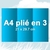 Dépliant A4 plié en 3