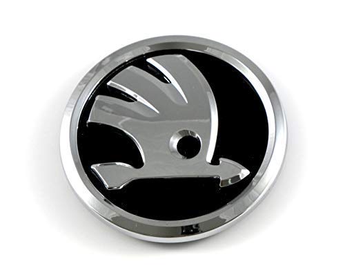 Emblème / badges de capot et coffre Skoda Black et Silver Noir et argent
