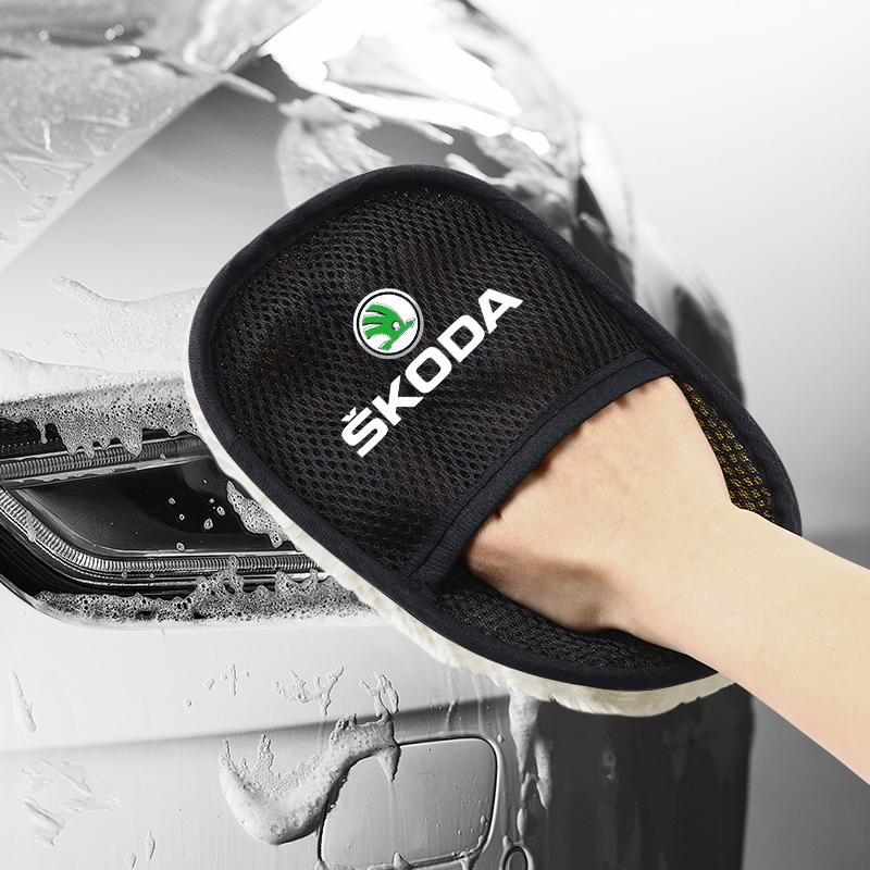 Outils-de-brosse-de-livres-de-polissage-doux-pour-le-lavage-de-voiture-isotWool-Skoda-Octavia