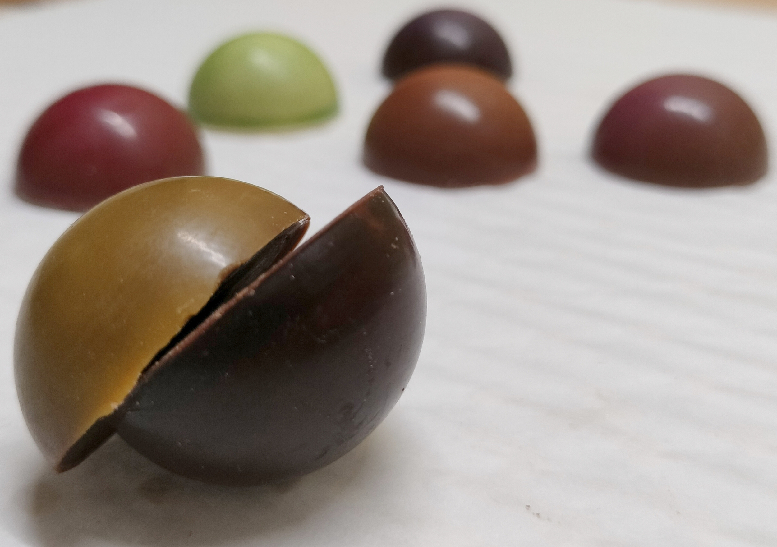 Boule chocolat caramel yuzu 2