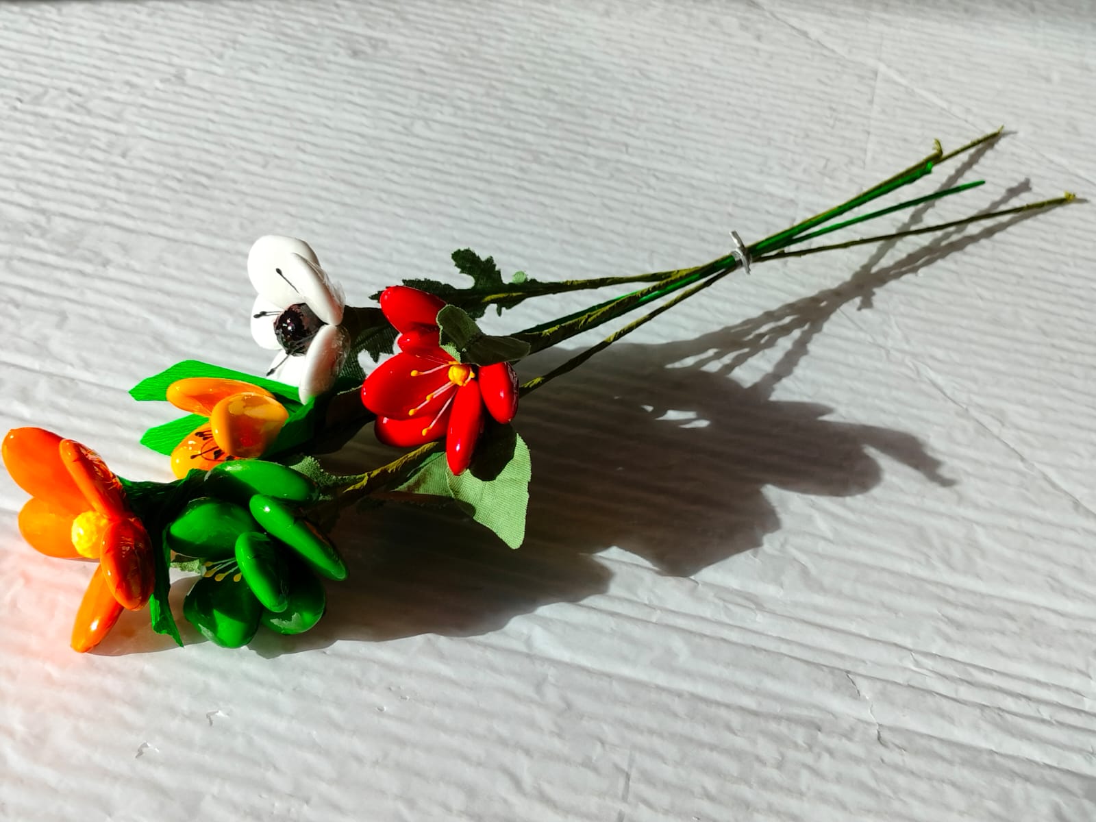 Bouquet lumière dragées chocolat 1