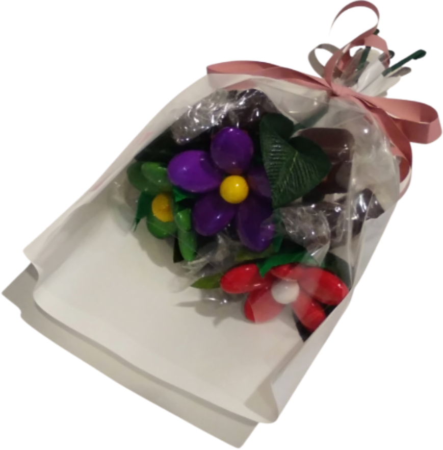 Mini bouquet gourmand dragées et chocolats