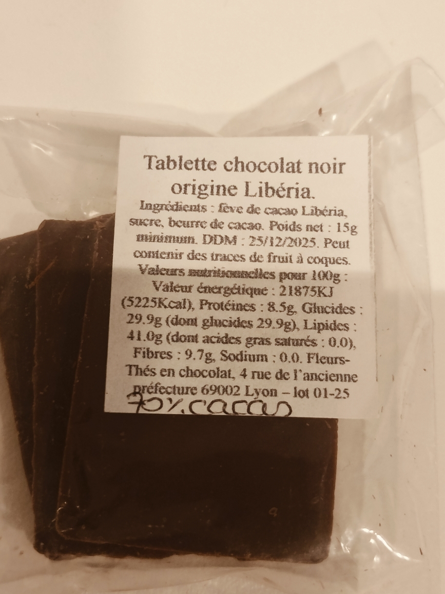 Lot de 3 mini tablettes chocolat pures origines