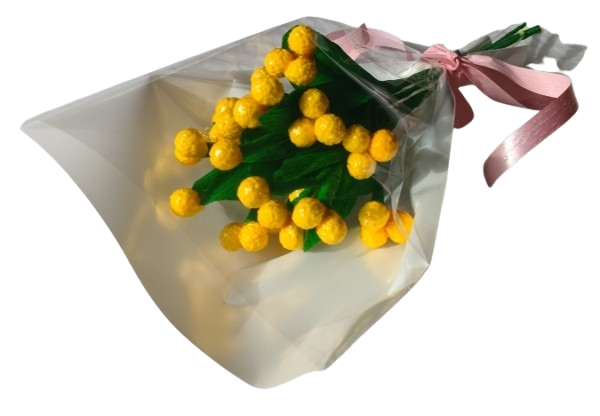 Mini bouquet 3 immortelles bonbons de sucre 45g