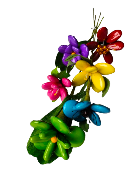 Bouquet multicolore dragées chocolat
