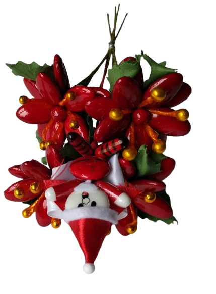 Bouquet étoiles et Père Noël dragées chocolat