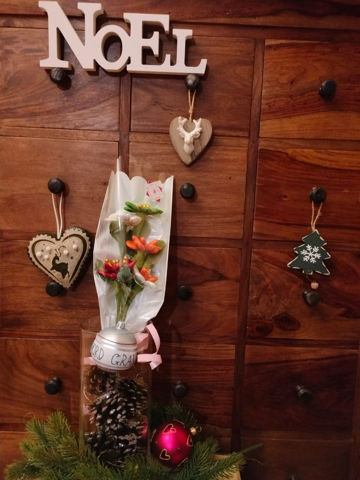 Bouquet Noël surprise dragées chocolat 1