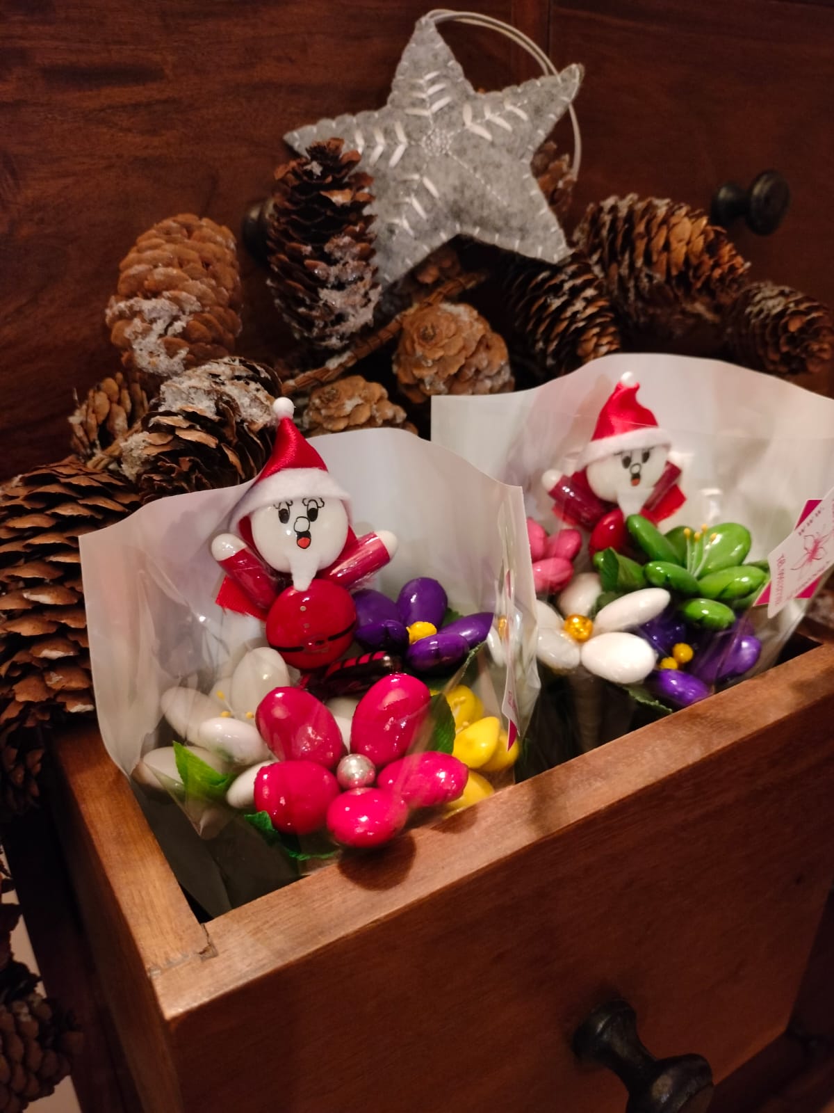 Bouquet Père Noel sensations dragées chocolat 7