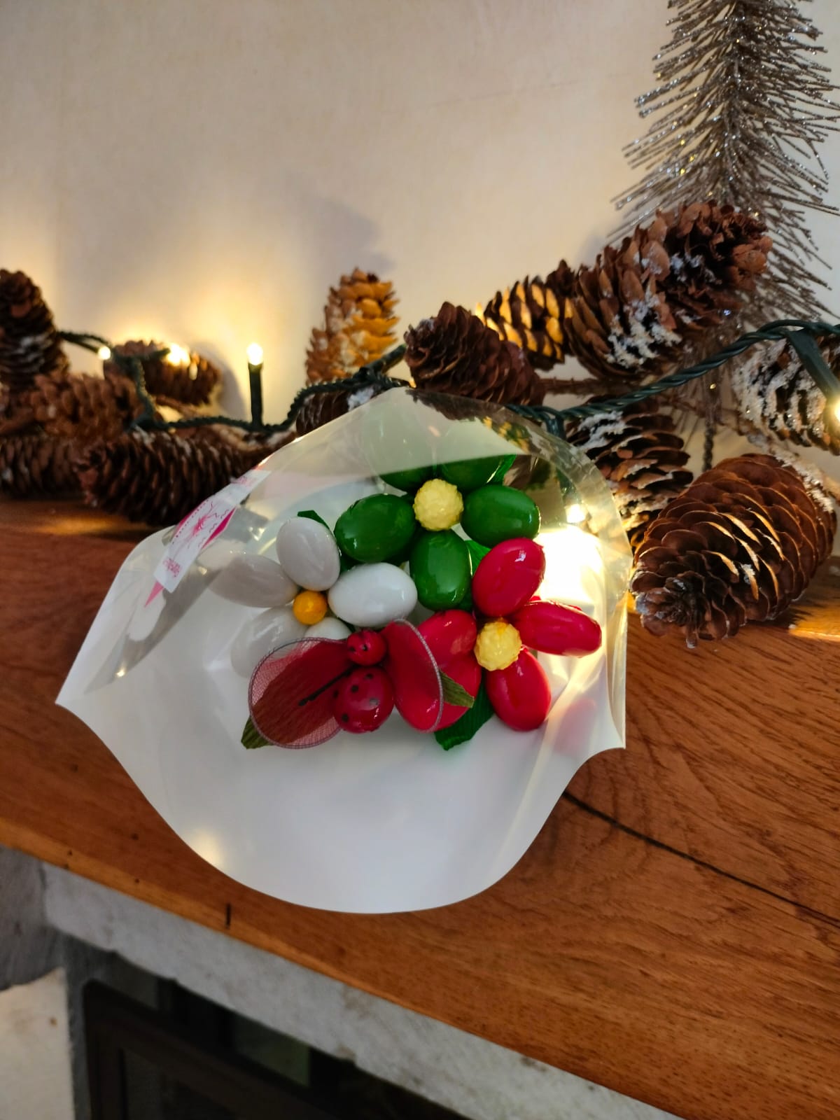 Bouquet Noël coccinelle marguerite 2