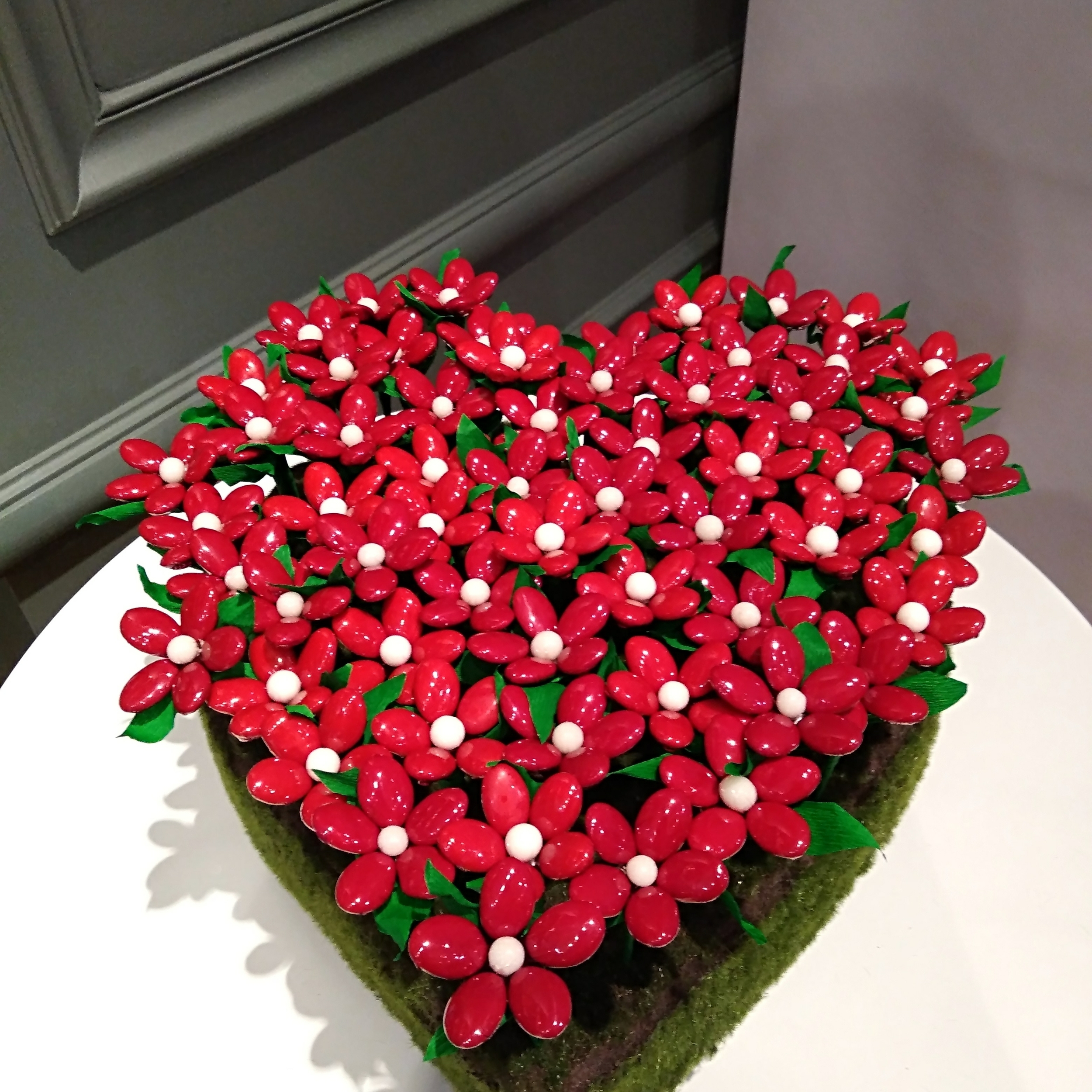 Coeur en fleurs de dragées