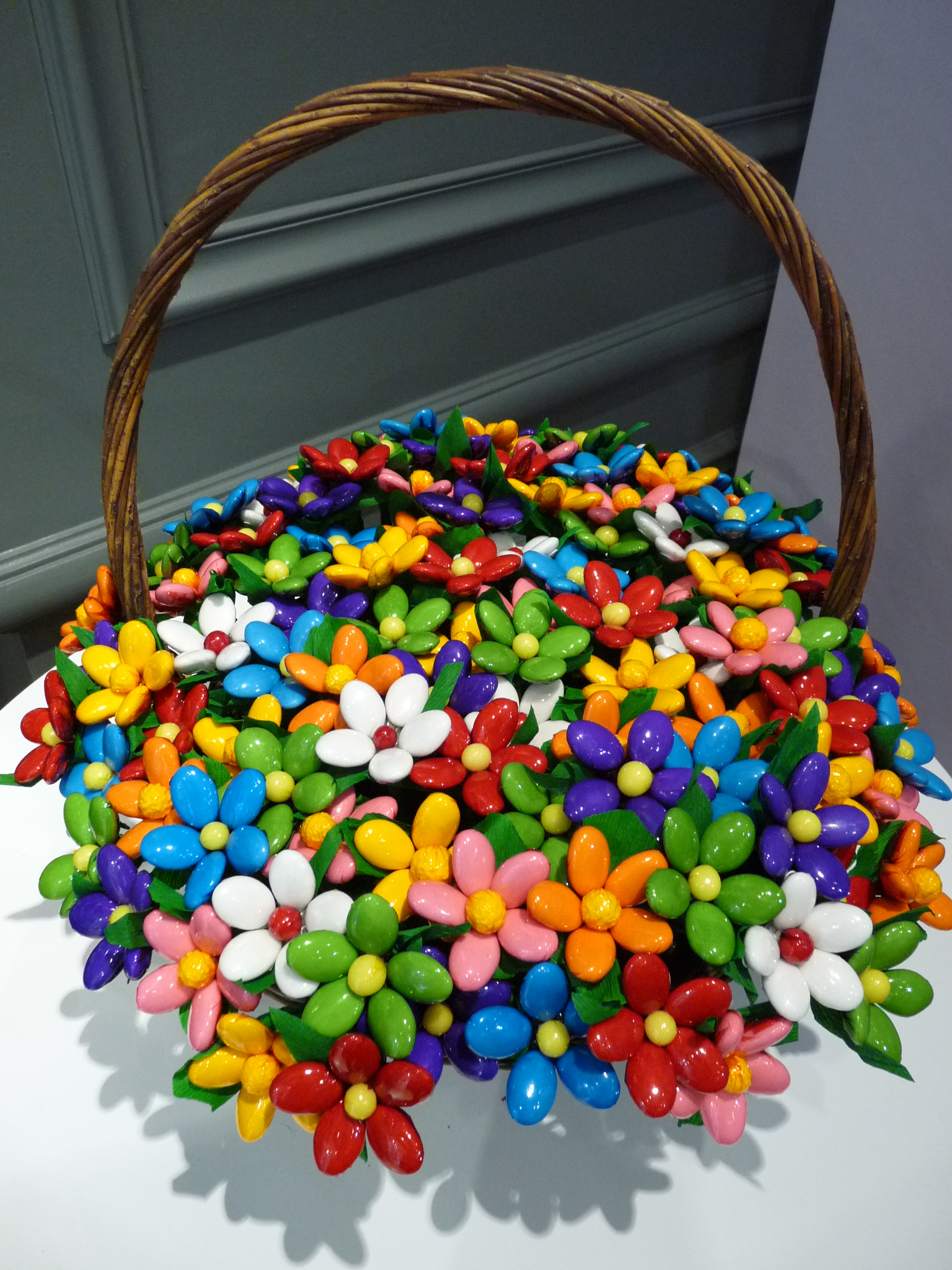Bouquet Festif Chocolat et Marguerites Dragées