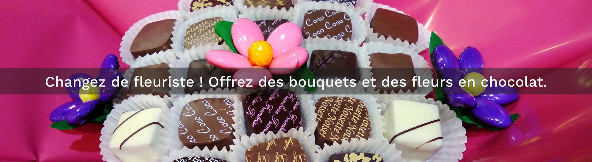 Fleurs-Thés en chocolat  Chocolatier Lyon-Thés bio-Dragées