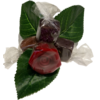 Rose pate d amande et 3 chocolats