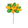 Fleur Smiley deux couleurs dragées chocolat