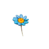Fleur Smiley bleu dragées chocolat