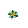 Fleur Smiley blanc vert dragées chocolat