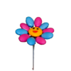Fleur Smiley rose bleu dragées chocolat