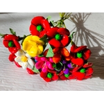 Vase bouquet couronne coquelicots dragées chocolat (3)