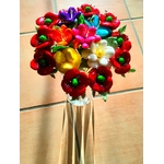 Vase bouquet couronne coquelicots dragées chocolat