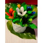 Vase moucheté bouquet tulipes dragées chocolat 2