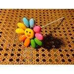 Fleur Smiley multicolore dragées chocolat 2