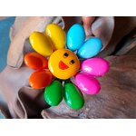 Fleur Smiley multicolore dragées chocolat 5