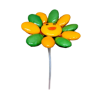 Fleur Smiley deux couleurs dragées chocolat